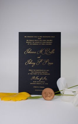 Johanna & Johnny · Black · Gold foil · 2019